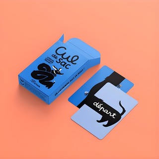 Maze puzzle cards open showing shifting labyrinth challenges, Minus Éditions Cul de Sac problem-solving game, quiet solo activity and screen-free brain training for bilingual and francophone children