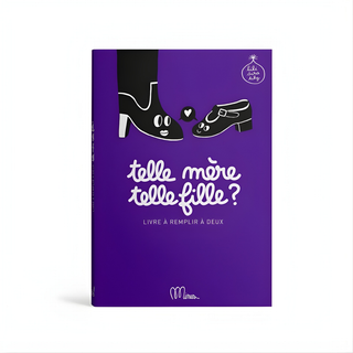 French mother-daughter memory book 64 pages exploring similarities and differences, Minus Éditions Telle Mère Telle Fille hardcover keepsake, Fête des Mères gift for francophone families