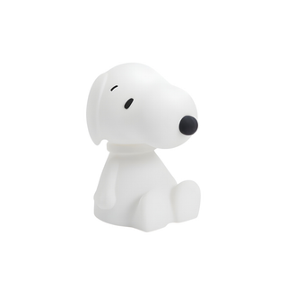Mr Maria Snoopy First Light rechargeable dimmable LED lamp in BPA-free silicone, 120-hour battery portable children's night light, dishwasher-safe, Dutch design