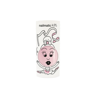 Non-toxic nail varnish for kids in soft light pink, Nailmatic Bella water-based formula washes off with soap, vegan cruelty-free first polish for girls aged 3 plus, made in France