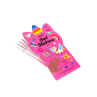 Unicorn nail stickers for girls with 200 magical Lily designs, waterproof and lasting up to 2 days, OMY collection, birthday party favour, fit all nail sizes, ages 3 plus