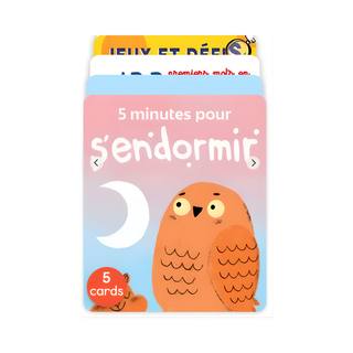Pack découverte starter set of 5 French Yoto audio cards for children aged 3 to 7