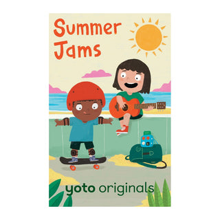 Screen-free audio card for kids with stories and sound effects, Yoto Summer Jams for Yoto Player and Yoto Mini, quiet time and travel listening, ages 3 plus