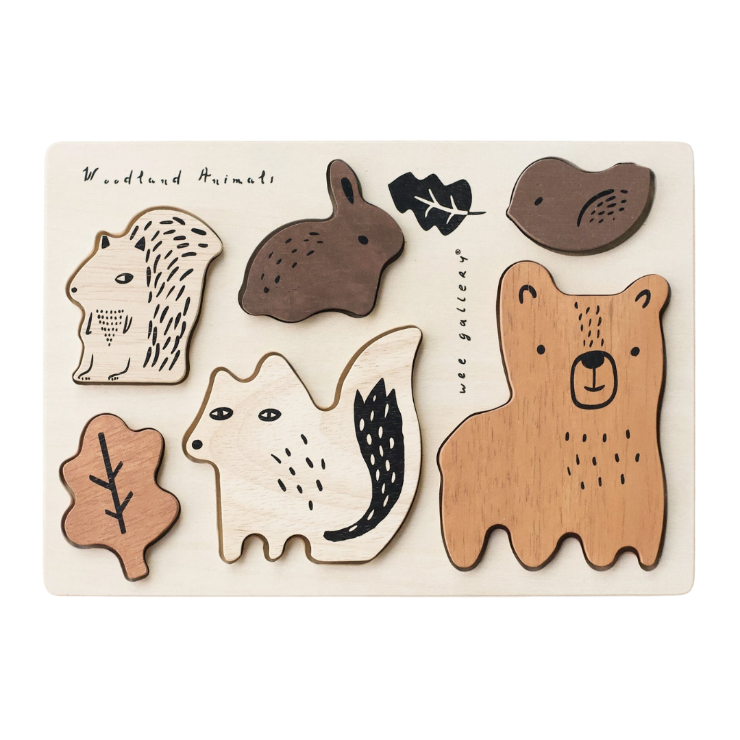 Wooden Tray Puzzle | Woodland Animals