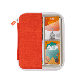 Yoto audio card storage case in Fruit Punch design, compact card organiser for on-the-go listening