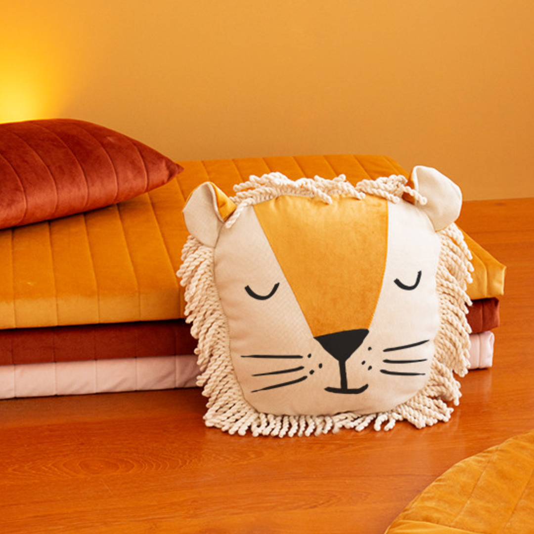Lion Cushion Farniente - Yellow