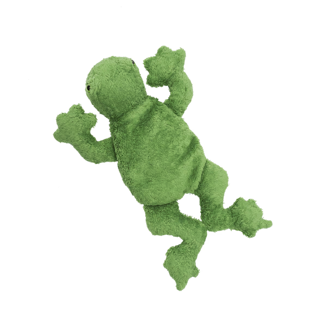 Small Cuddly Frog: Eco-Friendly Soft Toy and Heating Pillow