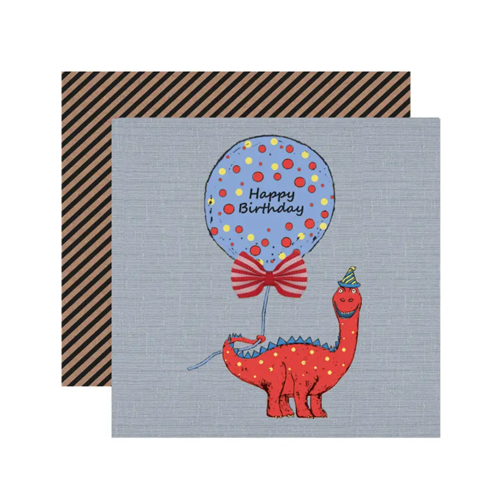 Children's Boy Dinosaur Birthday Greetings Card
