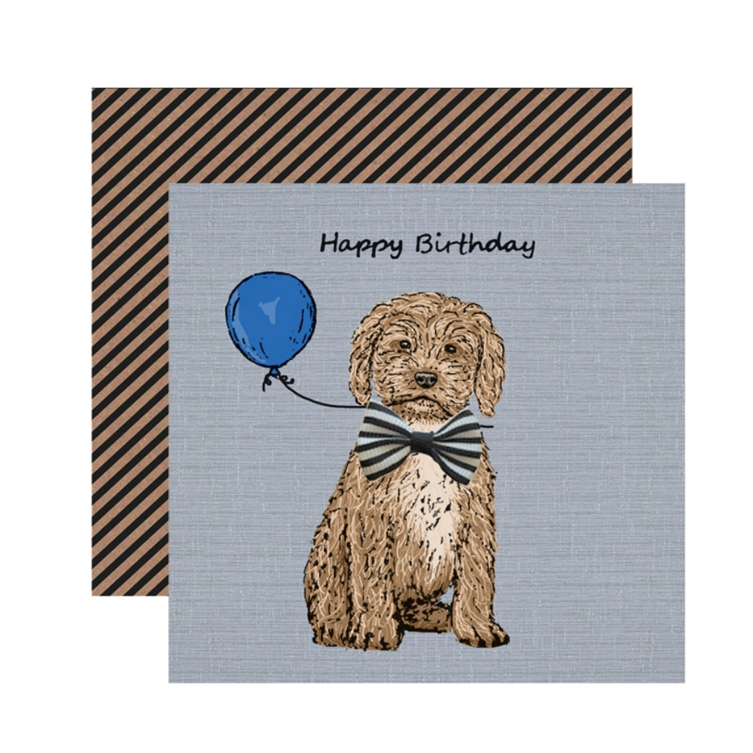 Cockapoo Birthday Greetings Card