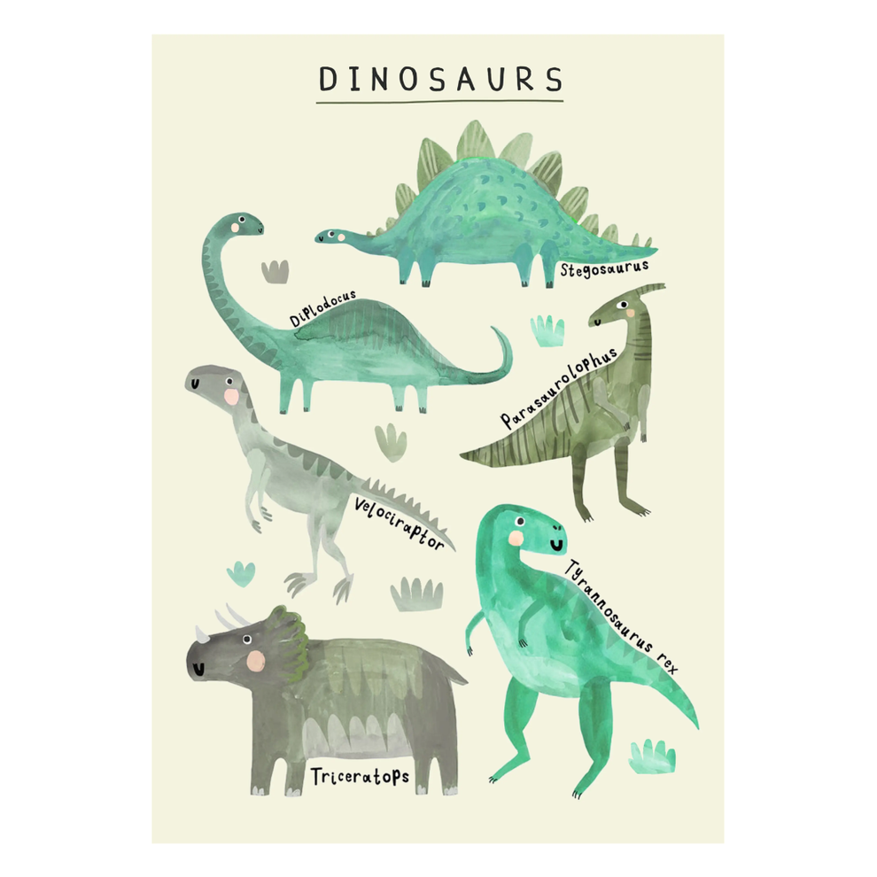 Dinosaur Print - A3