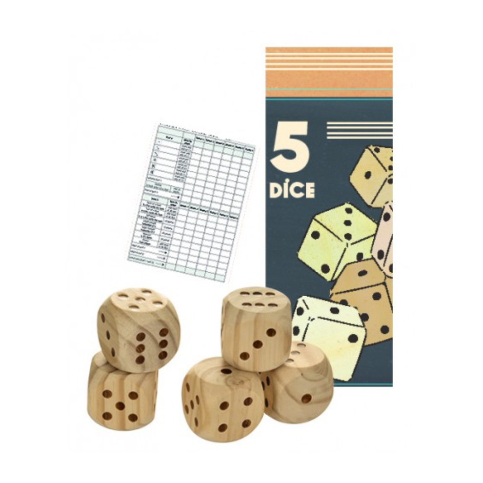 Giant 5 Wooden Dice