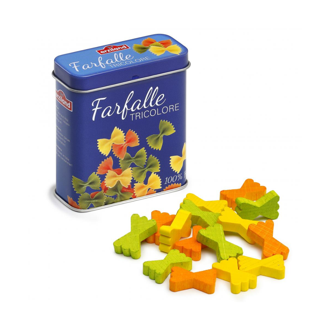 Wooden Play Food Pasta in a Tin