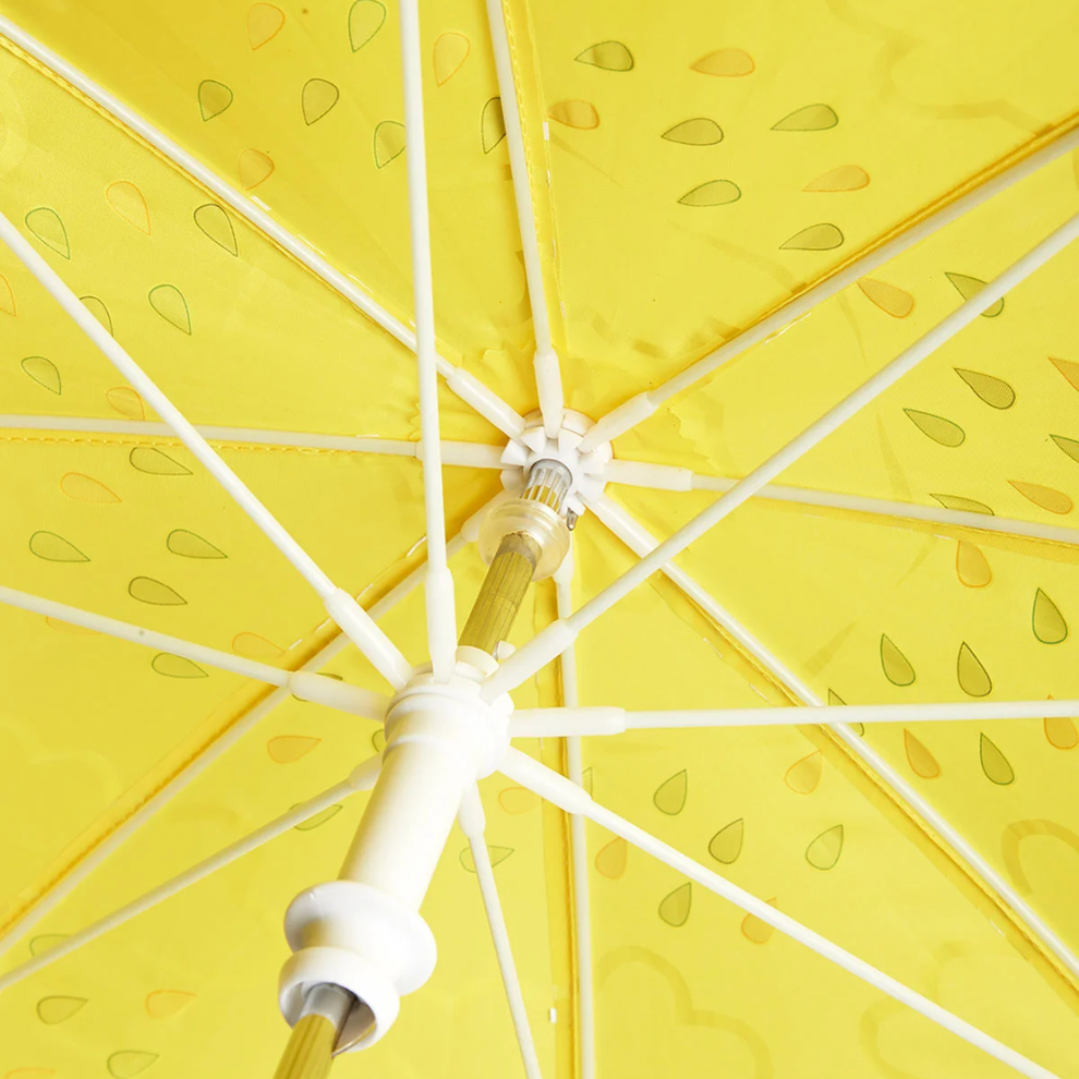 Colour-Revealing Kids Umbrella in Yellow