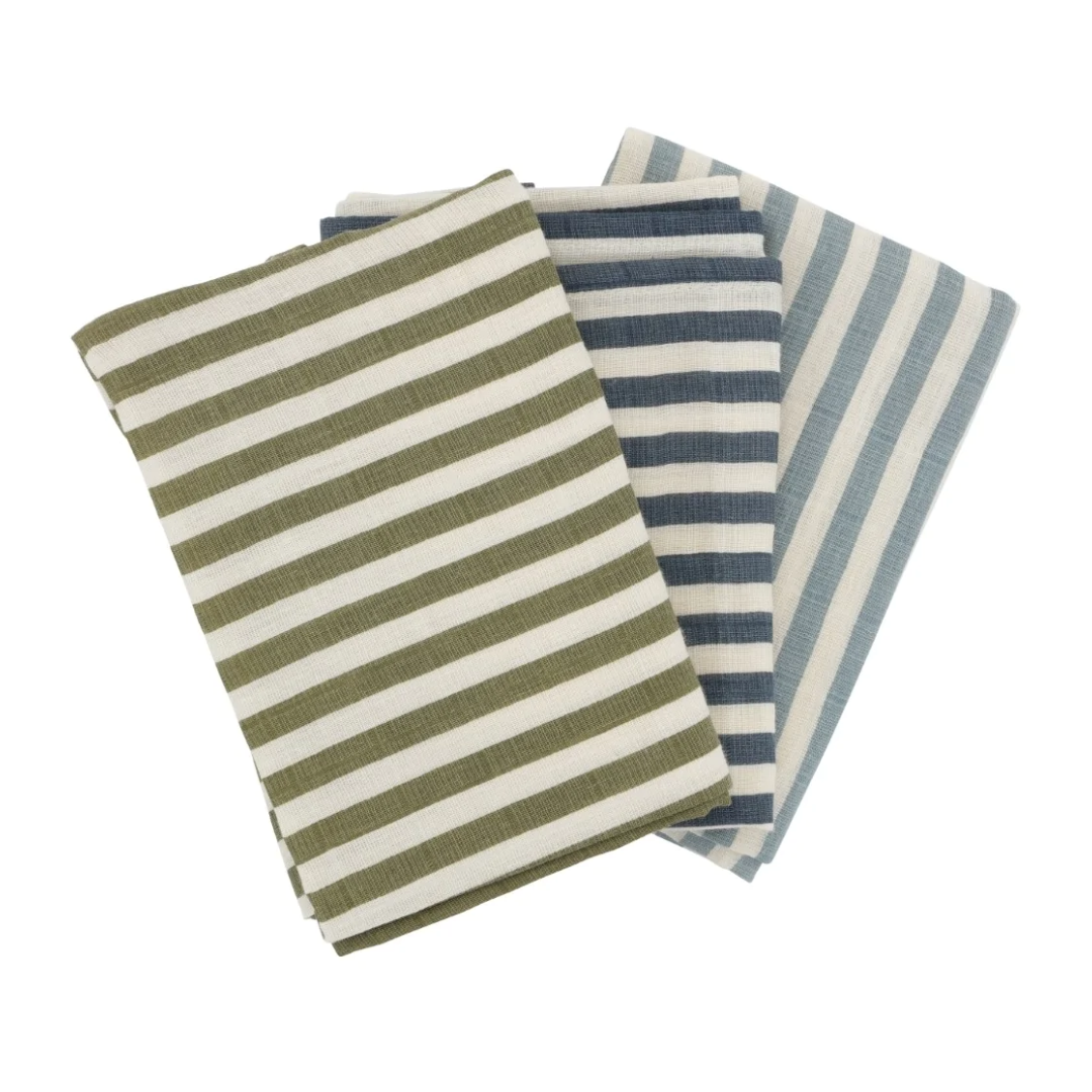 Sui Muslin Cloths Marine Stripe Cold