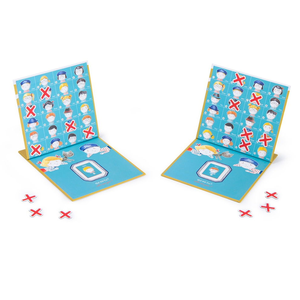 Magnetic guess who game