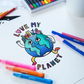 Colouring Poster Love My Planet