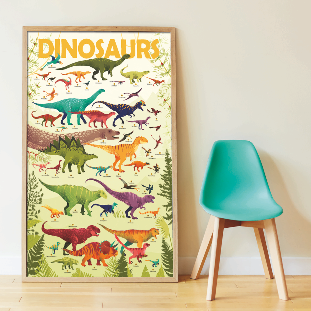 Discovery Sticker Poster Dinosaurs