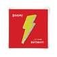 Lightning bolt Greetings Card with Reusable Reversible