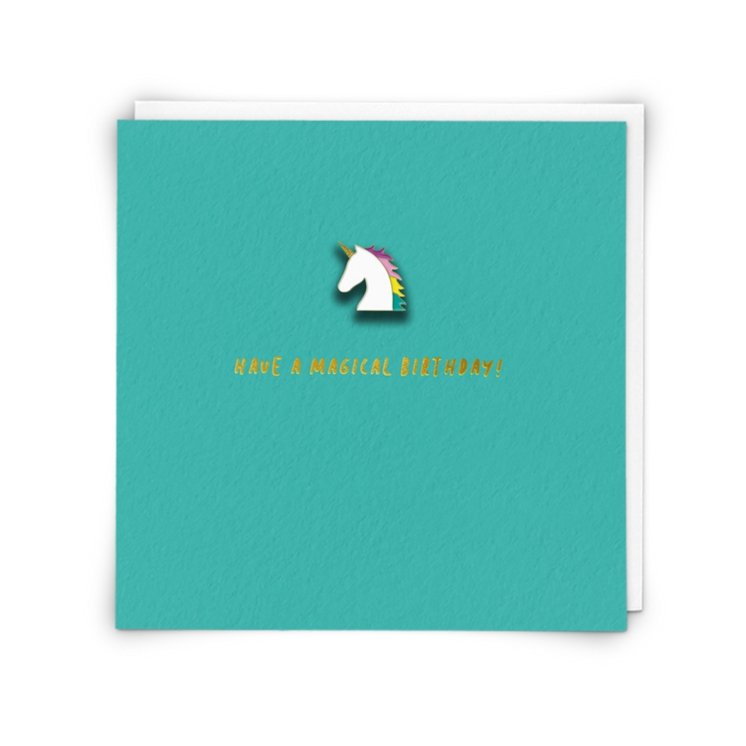 Magical Greetings Card with Enamel Pin